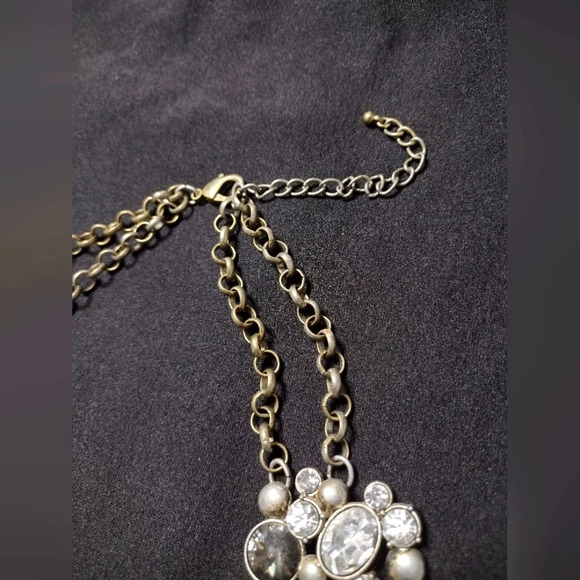 Chunky Rhinestone Statement necklace - Picture 4 of 12